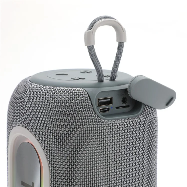 T&G TG-665 Bluetooth-compatible Speaker Wireless Outdoor Subwoofer Portable FM Radio Audio Player - Grey