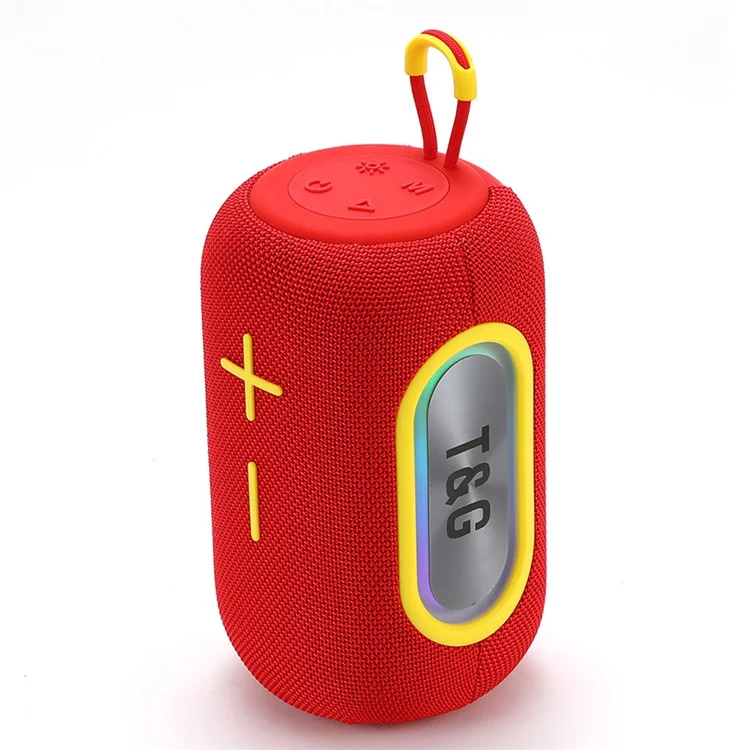 T&G TG-665 Bluetooth-compatible Speaker Wireless Outdoor Subwoofer Portable FM Radio Audio Player - Red