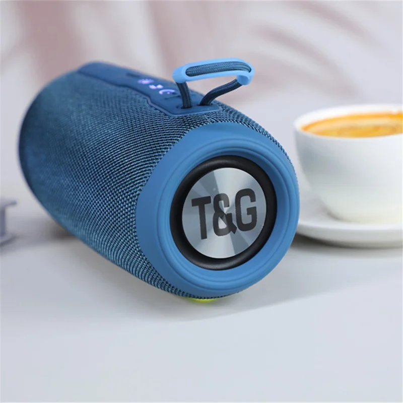 T&G TG-663 Portable Bluetooth-compatible Speaker FM Radio Wireless Music Subwoofer Support TF / U-disk - Camouflage