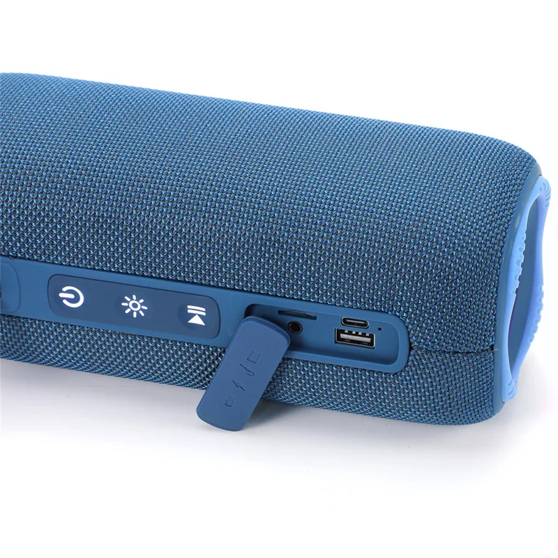 T&G TG-654 RGB Light Portable Bluetooth-compatible Speaker FM Radio Waterproof Wireless Music Subwoofer - Red