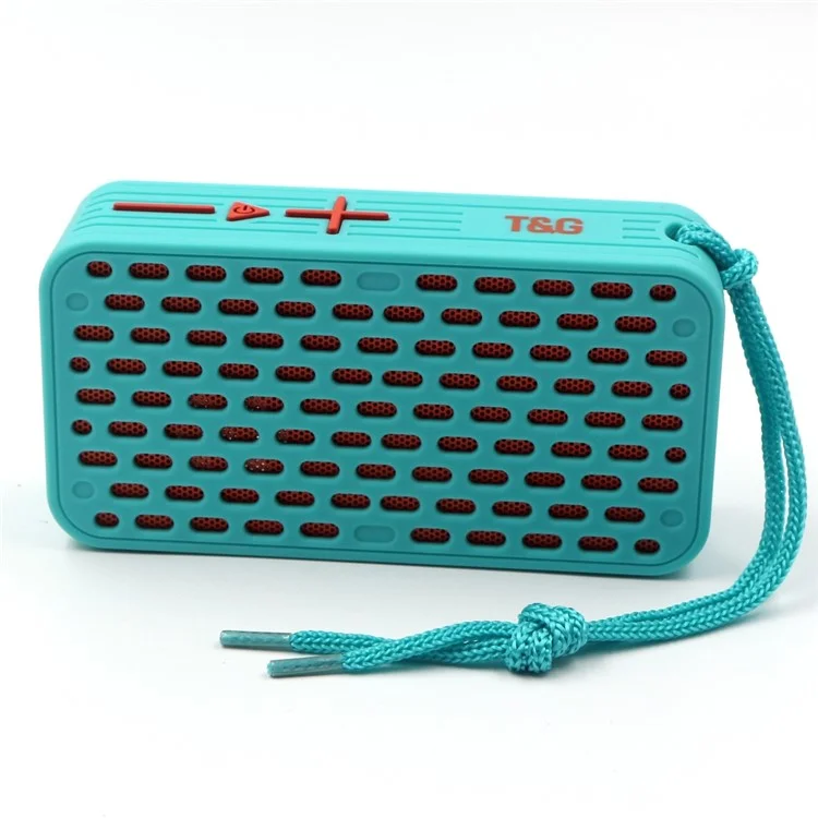 T&G TG-393 Outdoor Sport TWS Bluetooth-compatible Speaker FM AUX Wireless Music Subwoofer - Green
