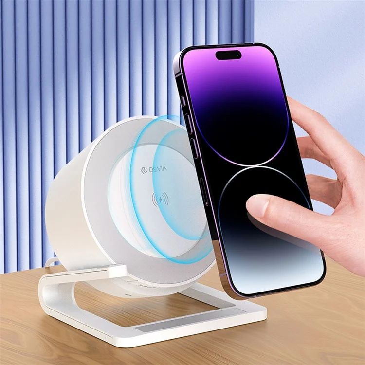 DEVIA Smart Series EM054 15W Wireless Charging Desktop Speaker Night Light Phone Stand Holder (I-M3)