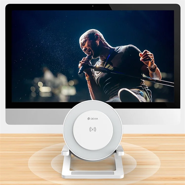 DEVIA Smart Series EM054 15W Wireless Charging Desktop Speaker Night Light Phone Stand Holder (I-M3)