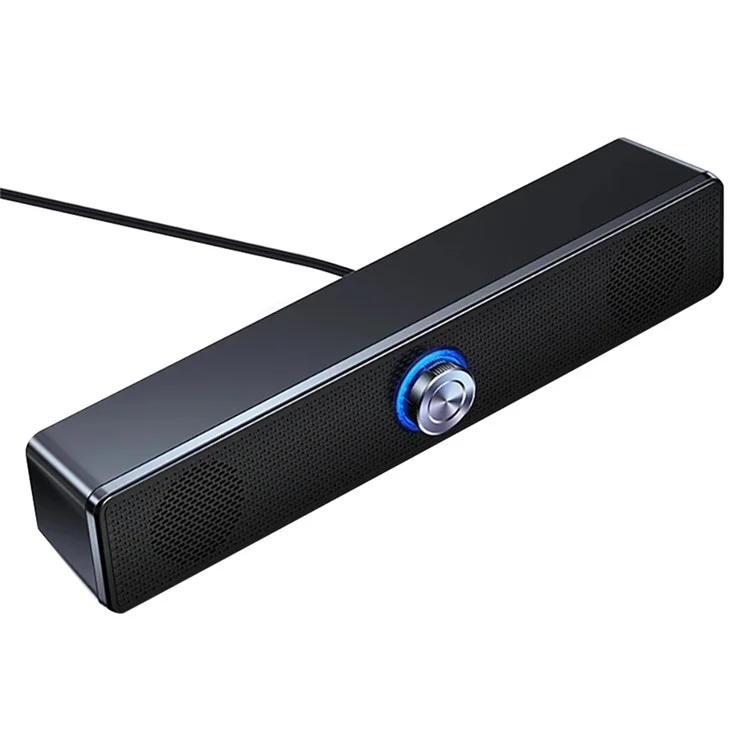 YINDIAO A36 Knob Control ABS Desktop Wired Speaker Soundbar USB HiFi Music Loudspeaker