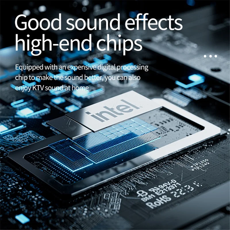 Machine karaoké Y2, enceinte compatible Bluetooth, prise en charge de la lecture 3,5 mm AUX et carte TF avec 1 microphone - Rose