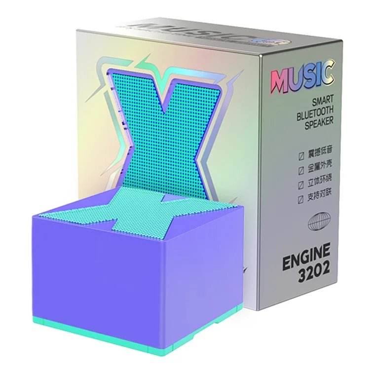 X1 Portable Mini Bluetooth-compatible Speaker Aluminum Alloy+ABS Wireless Music Subwoofer - Blue