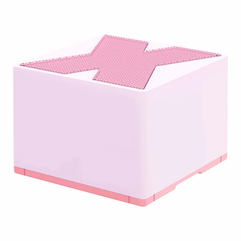 X1 Portable Mini Bluetooth-compatible Speaker Aluminum Alloy+ABS Wireless Music Subwoofer - Peach
