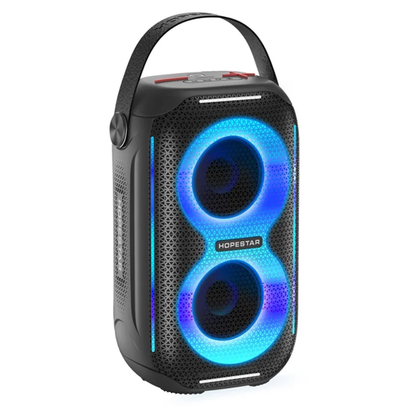 HOPESTAR P200 Mini IPX5 Outdoor TWS Wireless Speaker with Colorful Light - Grey
