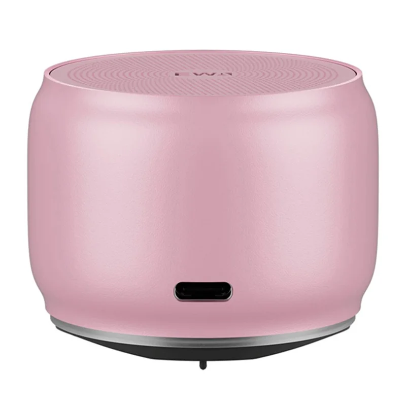 EWA A126 Metal Case Bluetooth-compatible 5.0 Portable Speaker with Bass Radiator - Pink