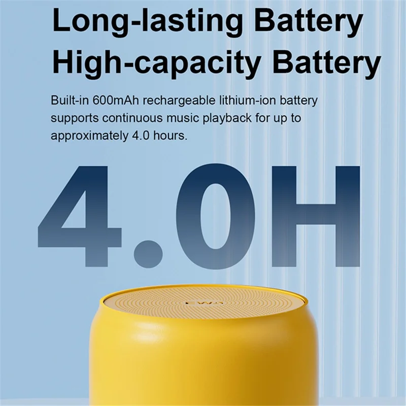 EWA A126 Metal Case Bluetooth-compatible 5.0 Portable Speaker with Bass Radiator - Pink