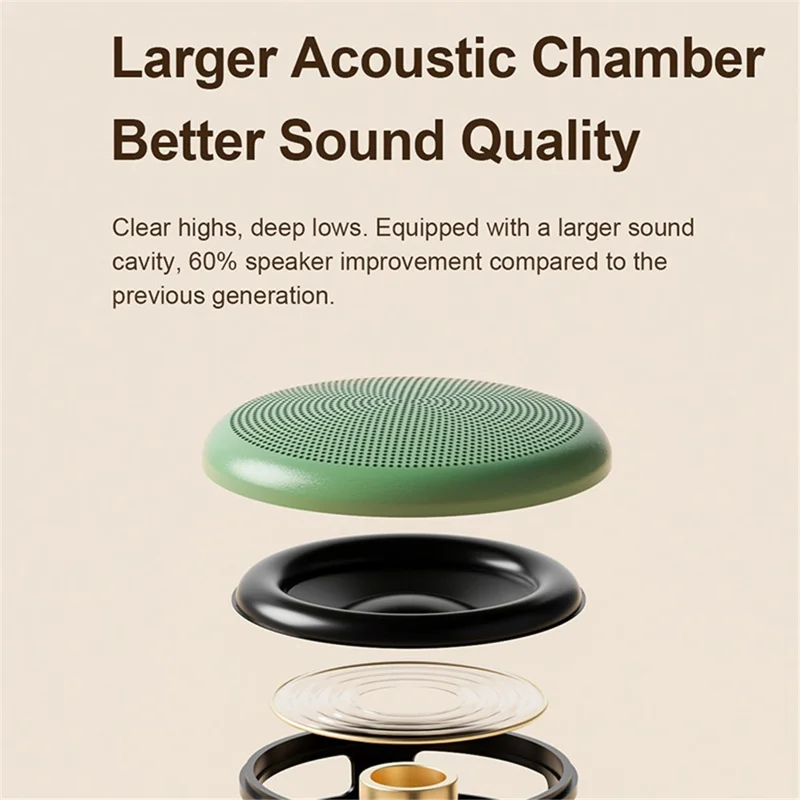 EWA A20 TWS Mini Subwoofer Portable Bluetooth-compatible Speaker with Bass Radiator - Grey