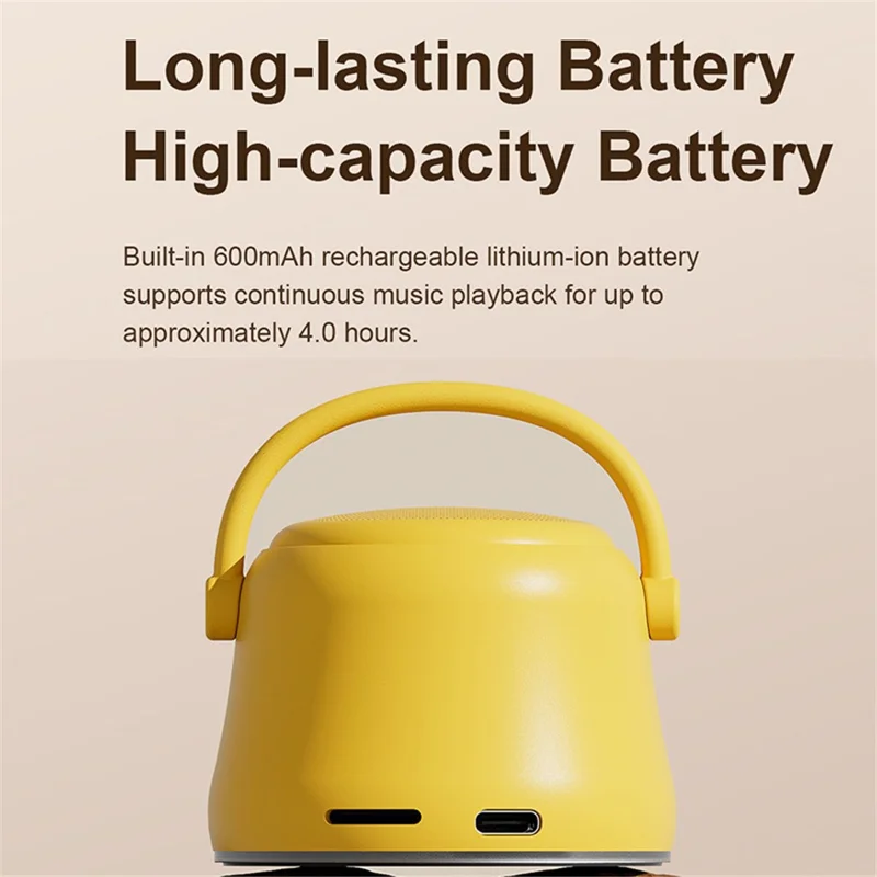 EWA A20 TWS Mini Subwoofer Portable Bluetooth-compatible Speaker with Bass Radiator - Grey