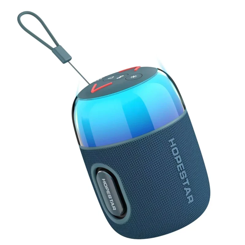 HOPESTAR SC-02mini 10W Portable Wireless Bluetooth-compatible Speaker with RGB Light - Blue