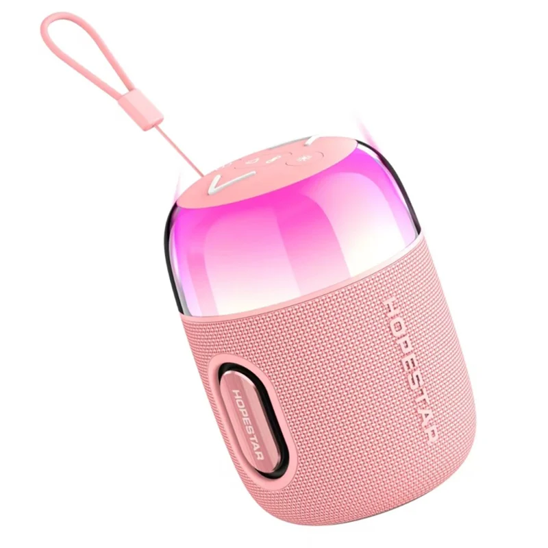 HOPESTAR SC-02mini 10W Portable Wireless Bluetooth-compatible Speaker with RGB Light - Pink