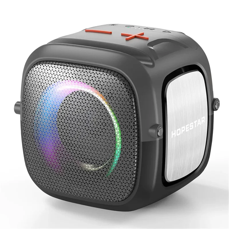HOPESTAR Partyone Mini Wireless Speaker Waterproof TWS Speaker with Colorful Lights - Grey