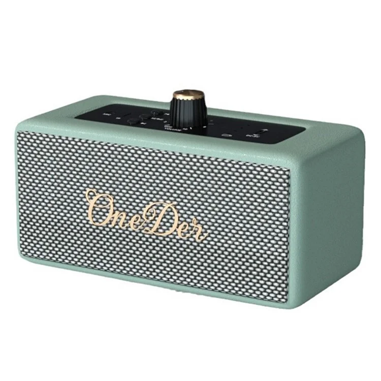 Haut-parleur Bluetooth rétro ONEDER D3 avec caisson de graves HIFI sans fil - Vert