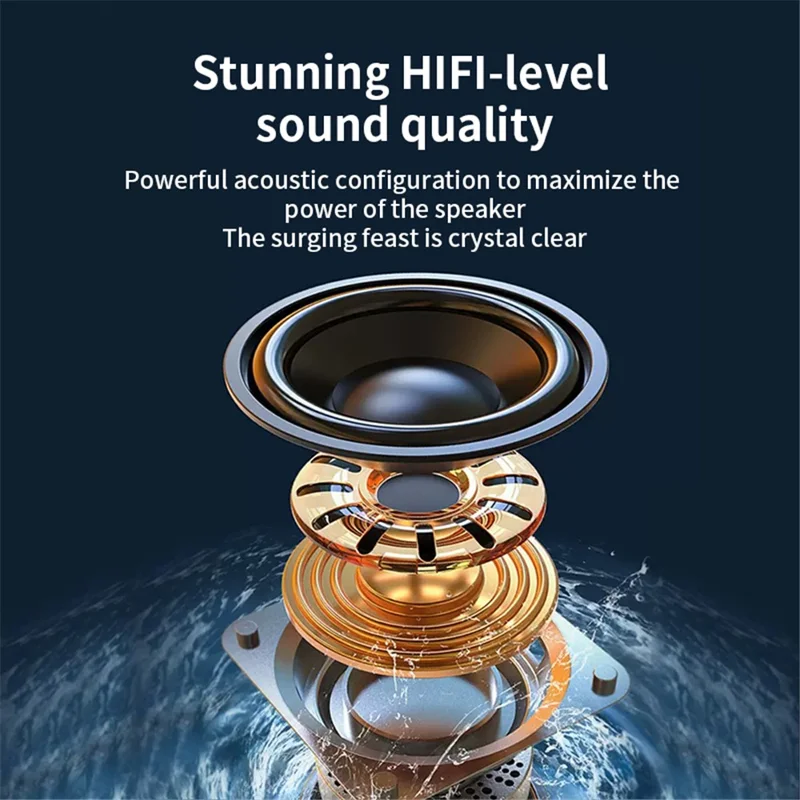 مكبّر صوت بلوتوث كلاسيكي ONEDER D3، مكبّر صوت لاسلكي مع مضخم صوت هي في عالية الوضوح - أبيض