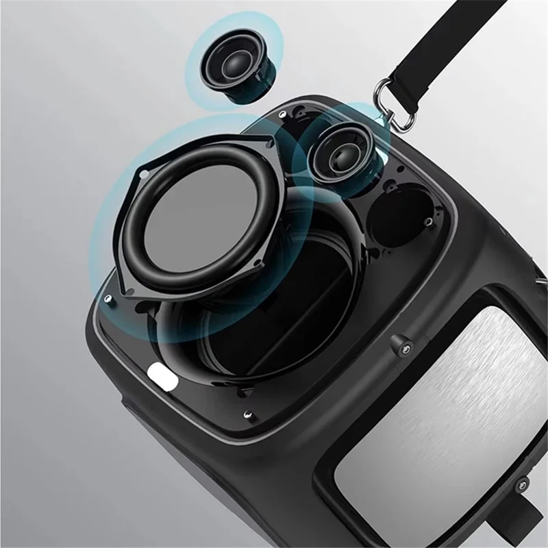 HOPESTAR Party One Bluetooth-compatible Speaker Portable Wireless Karaoke Speaker with 2 Microphones - Green