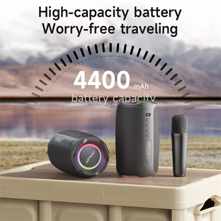 Haut-parleur Bluetooth ZEALOT S61 étanche extérieur avec son de basse puissant