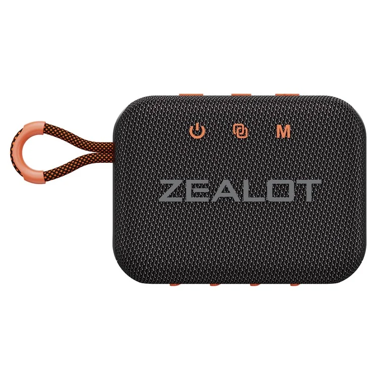 ZEALOT S75 Portable Bluetooth-compatible Speaker IPX6 Waterproof True Wireless Stereo Subwoofer - Black