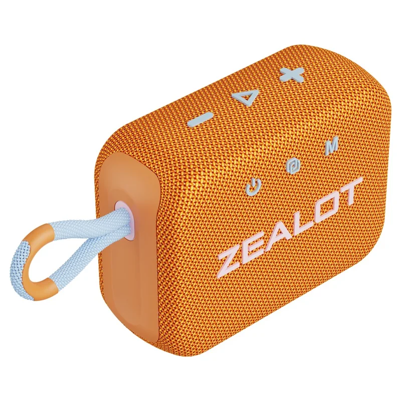 ZEALOT S75 Portable Bluetooth-compatible Speaker IPX6 Waterproof True Wireless Stereo Subwoofer - Orange