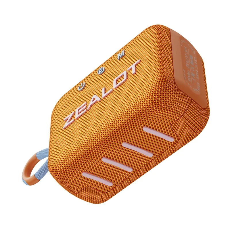 ZEALOT S75 Portable Bluetooth-compatible Speaker IPX6 Waterproof True Wireless Stereo Subwoofer - Orange