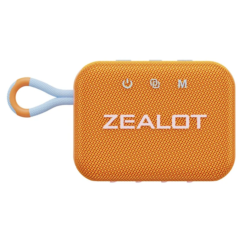 ZEALOT S75 Portable Bluetooth-compatible Speaker IPX6 Waterproof True Wireless Stereo Subwoofer - Orange