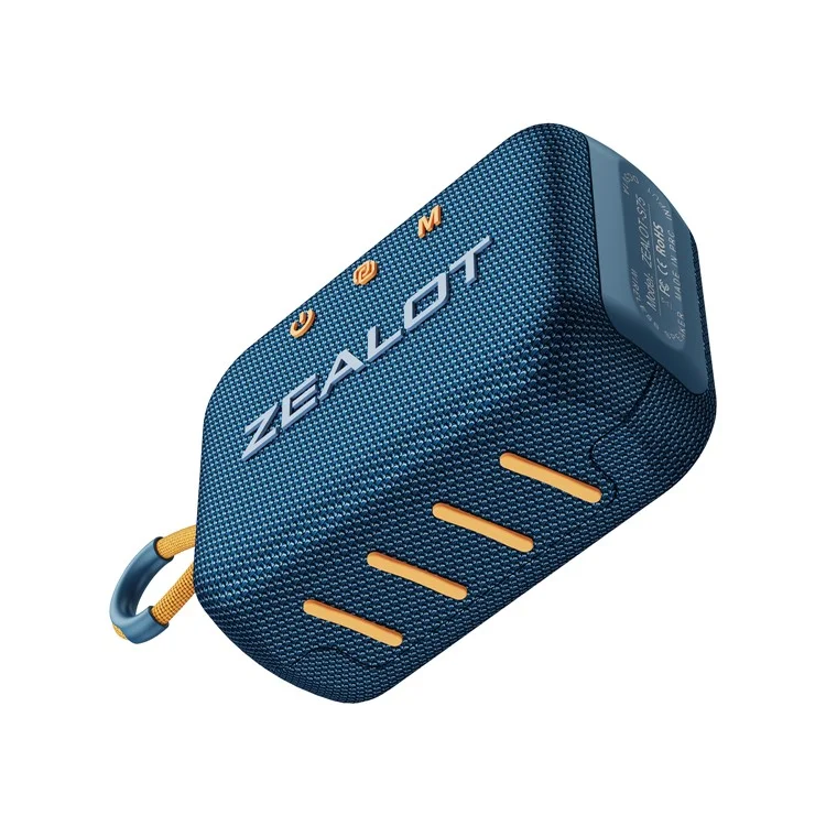ZEALOT S75 Portable Bluetooth-compatible Speaker IPX6 Waterproof True Wireless Stereo Subwoofer - Blue