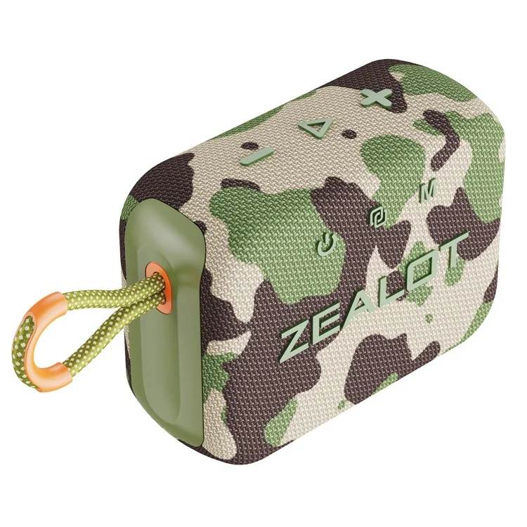ZEALOT S75 Portable Bluetooth-compatible Speaker IPX6 Waterproof True Wireless Stereo Subwoofer - Camouflage