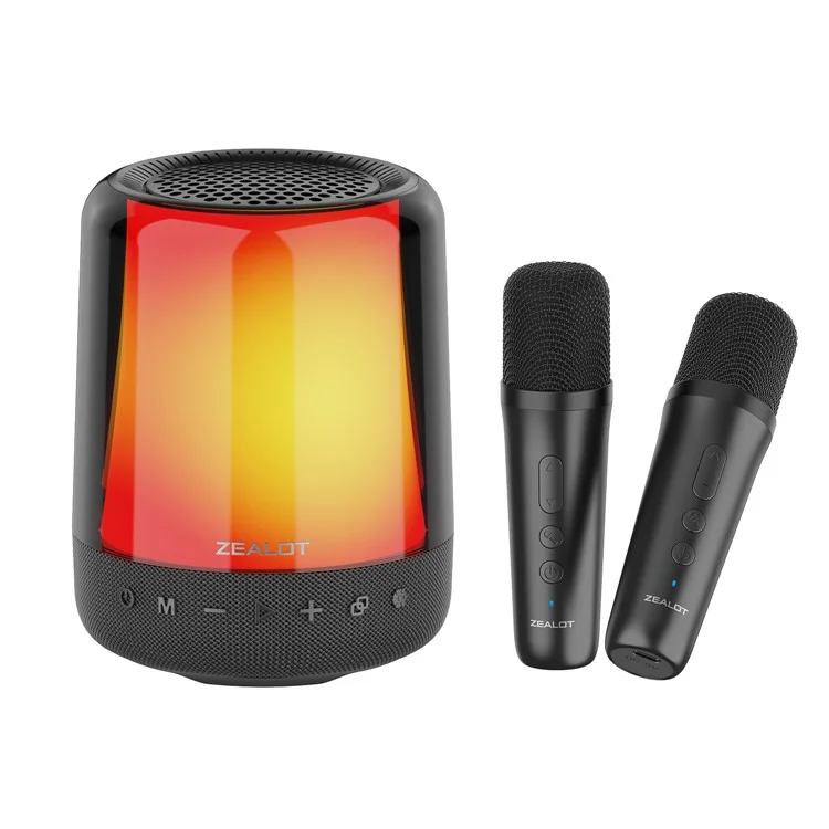 ZEALOT S66M RGB Light Bluetooth 5.2 Wireless Speaker with 2 Microphones