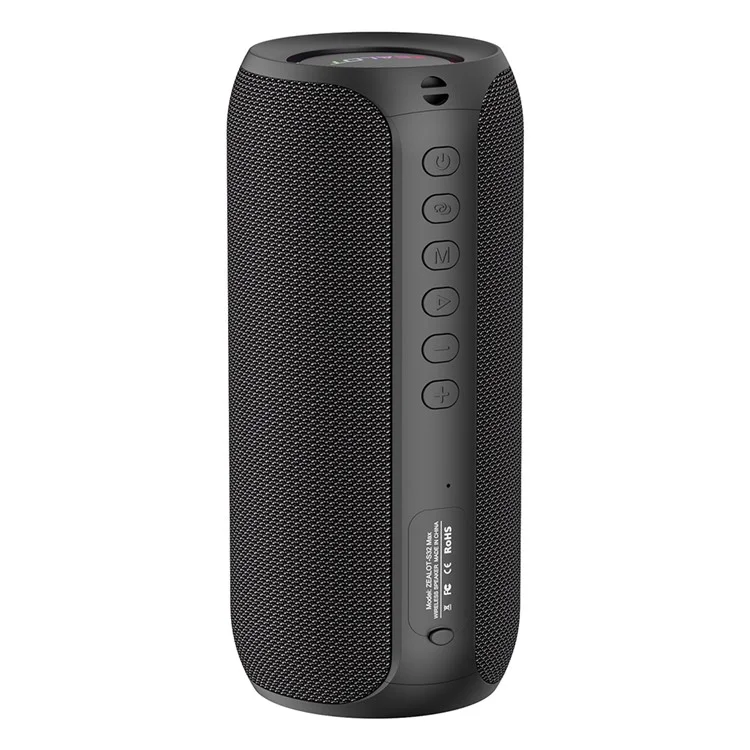 ZEALOT S32MAX 20W Portable Bluetooth-compatible Speaker IPX5 Waterproof Outdoor Subwoofer (CE Certified) - Black