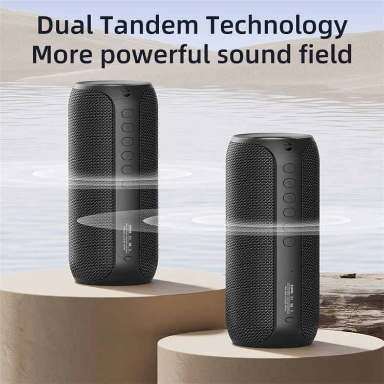 ZEALOT S32MAX 20W Portable Bluetooth-compatible Speaker IPX5 Waterproof Outdoor Subwoofer (CE Certified) - Black
