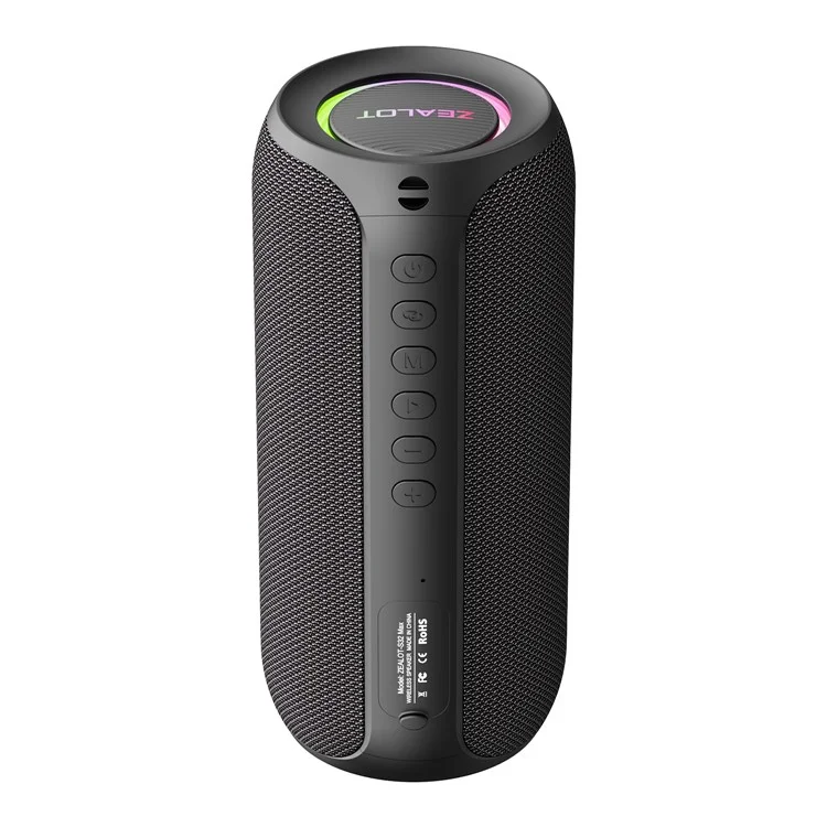 ZEALOT S32MAX 20W Portable Bluetooth-compatible Speaker IPX5 Waterproof Outdoor Subwoofer (CE Certified) - Black