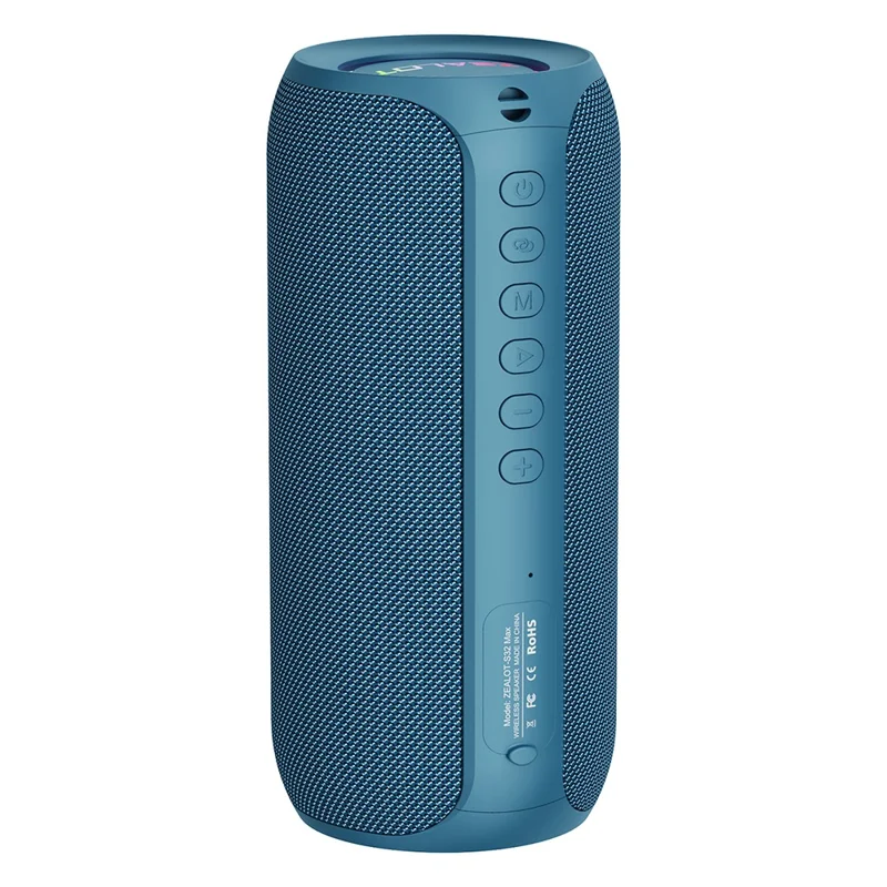 ZEALOT S32MAX 20W Portable Bluetooth-compatible Speaker IPX5 Waterproof Outdoor Subwoofer (CE Certified) - Blue