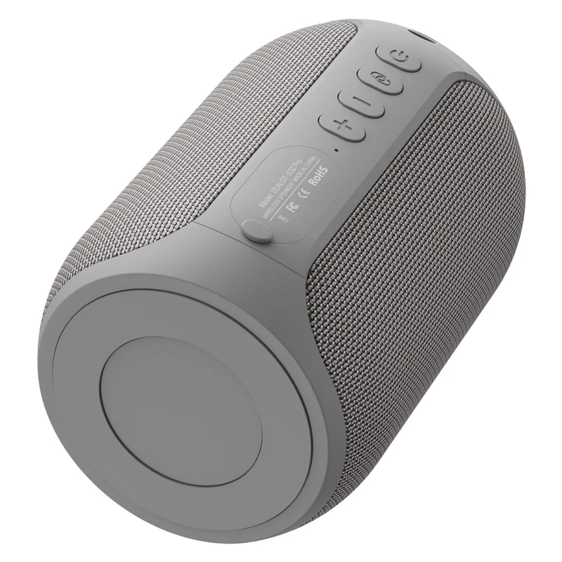 ZEALOT S32PRO 15 W Højtydende Bluetooth-kompatibel Højttaler HiFi-lyd Trådløs Subwoofer (CE-certificeret) - Grå
