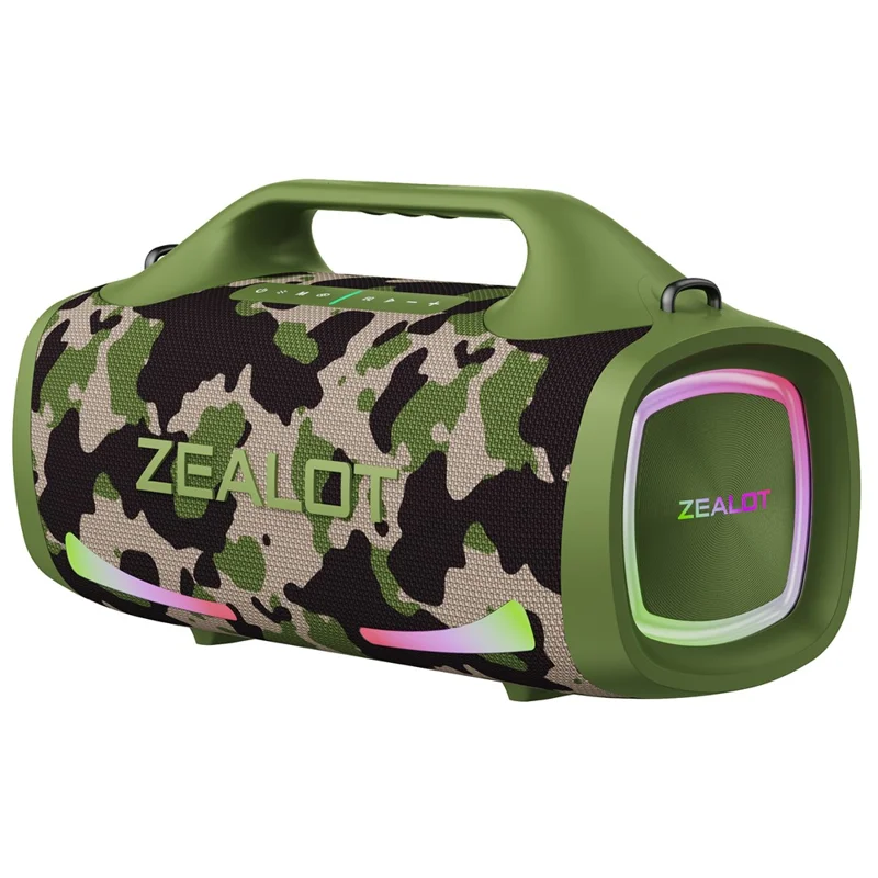 ZEALOT S79 Waterproof Portable Bluetooth-compatible Speaker RGB Light Handheld Subwoofer (CE Certified) - Desert Camouflage