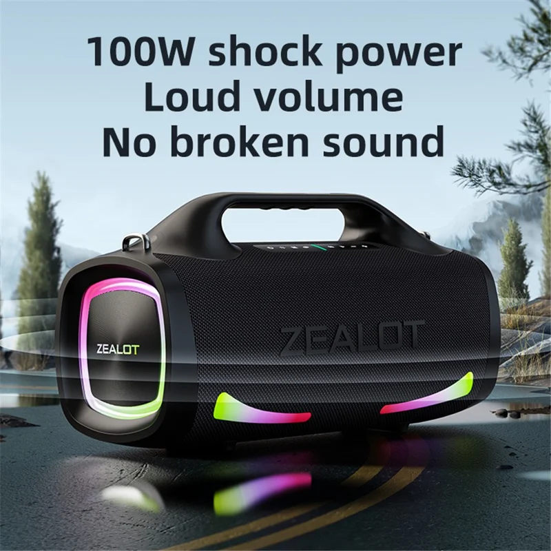 ZEALOT S79 Waterproof Portable Bluetooth-compatible Speaker RGB Light Handheld Subwoofer (CE Certified) - Desert Camouflage