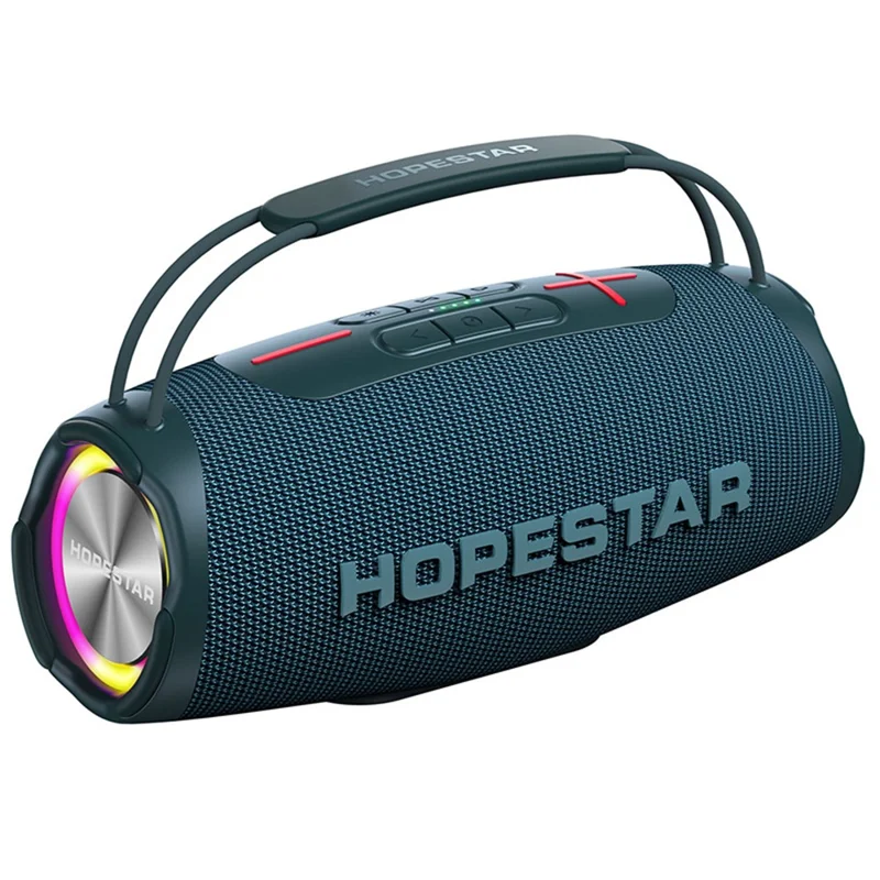 HOPESTAR H53 Outdoor Waterproof Wireless Bluetooth-compatible Speaker Handheld High Power Subwoofer - Blue