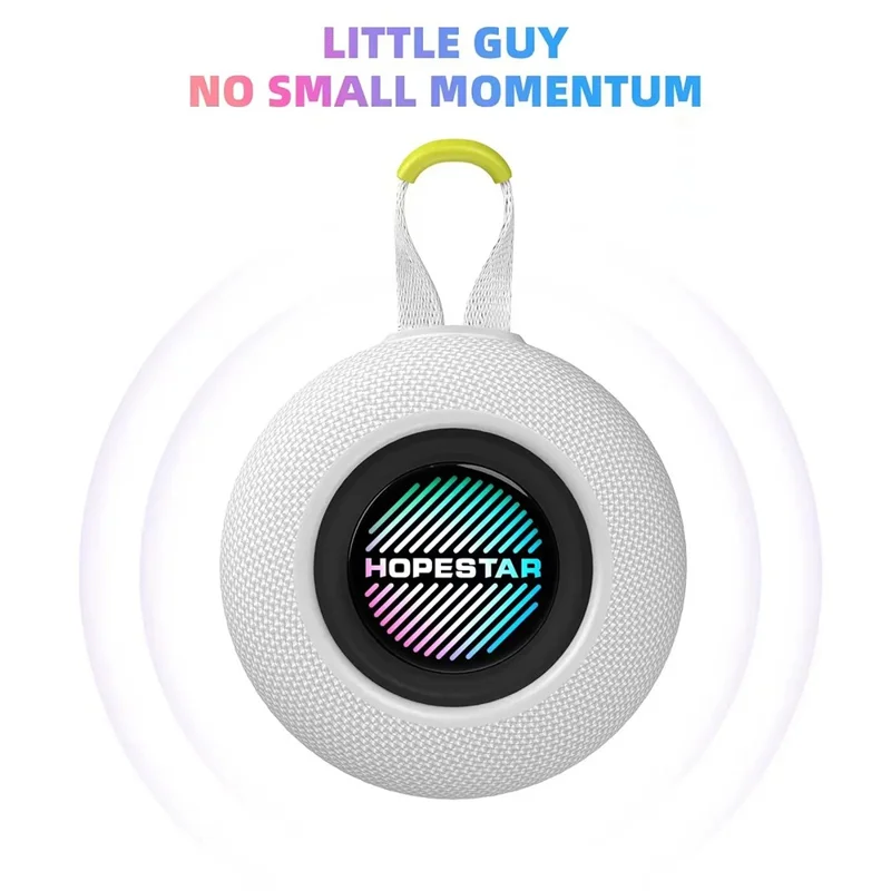 HOPESTAR H56 Outdoor Wireless Bluetooth-compatible Speaker Portable Stereo RGB Light TWS Subwoofer - Dark Blue