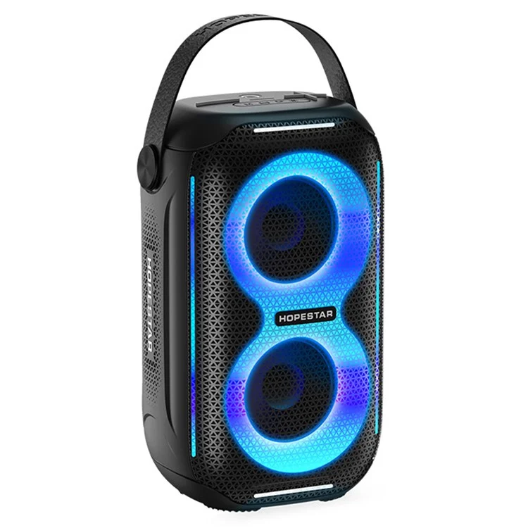 Hopestar Party 200 Mini Portable Bluetooth -динамик Наружный Водонепроницаемый Пульс RGB Light Bass Dinger - Черный