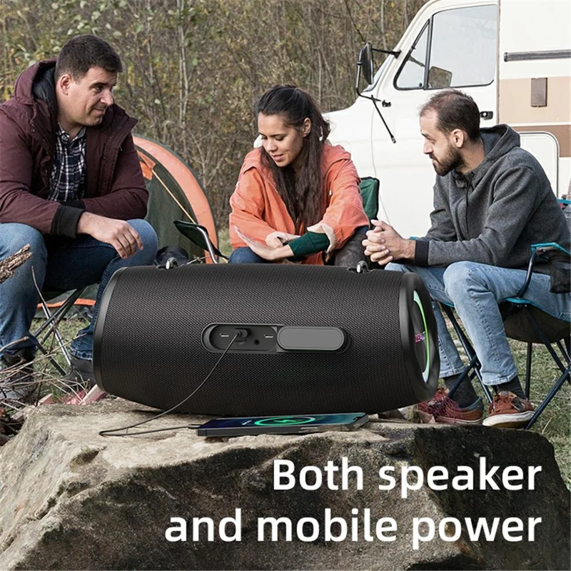 ZEALOT S87 Bluetooth-compatible Speaker RGB Light Outdoor 80W High Power Subwoofer - Camouflage
