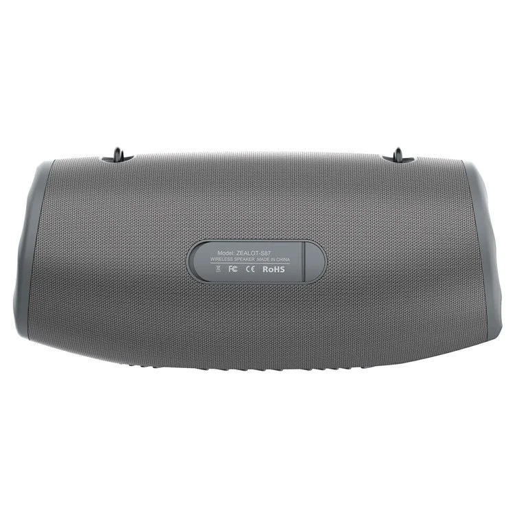 ZEALOT S87 Bluetooth-compatible Speaker RGB Light Outdoor 80W High Power Subwoofer - Grey
