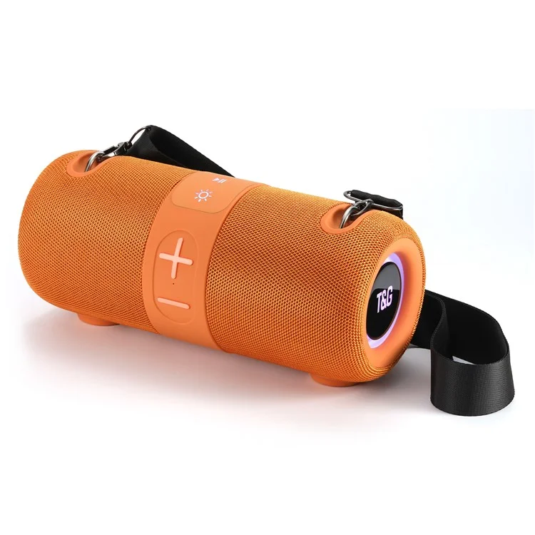 T&G TG-672 Outdoor Portable Subwoofer Bluetooth-compatible Speaker Support TF Card - Orange
