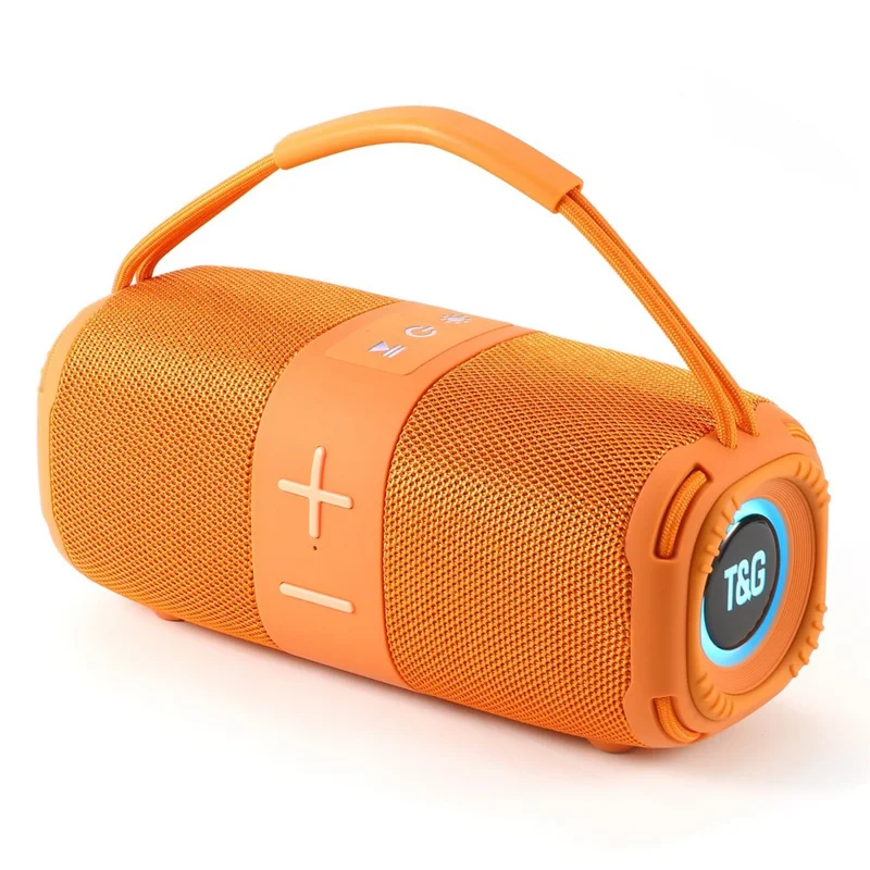 T&G TG-668 Wireless Bluetooth-compatible Speaker Portable TWS Subwoofer with Handle - Gold
