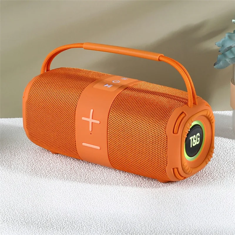 T&G TG-668 Wireless Bluetooth-compatible Speaker Portable TWS Subwoofer with Handle - Gold