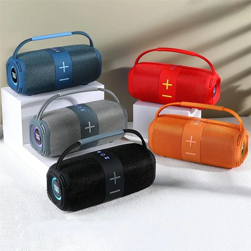 T&G TG-668 Wireless Bluetooth-compatible Speaker Portable TWS Subwoofer with Handle - Gold