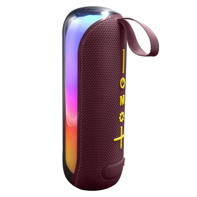 T&G TG-384 Mini Portable Bluetooth-compatible Speaker RGB Light Wireless Music Subwoofer Support TF  /  U-disk - Purple