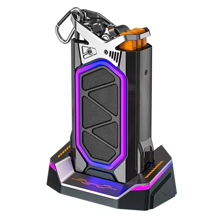 GQ18 Cool Mecha Style RGB Light Portable Bluetooth-compatible Speaker Wireless Music Subwoofer