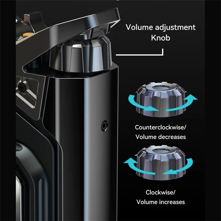 GQ18 Cool Mecha Style RGB Light Portable Bluetooth-compatible Speaker Wireless Music Subwoofer