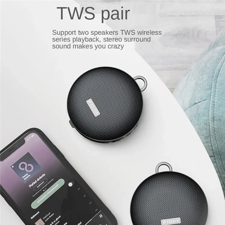 INWA MZ-500 Portable TWS Bluetooth en Haut-parleur Sans Fil à Vélo Extérieur Étanche